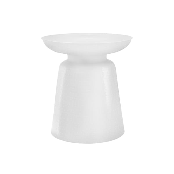 Monarch Specialties Accent Table, Drum, Side, End, Nightstand, Lamp, Living Room, Bedroom, White Metal, Contemporary I 3917 - main